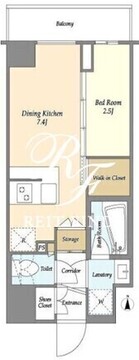 ラドゥセール志茂 207 間取り図