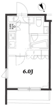 アジールコート品川中延 301 間取り図