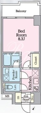 リージア代々木ビナリオ 202 間取り図