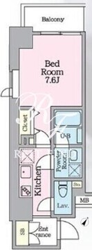 リージア代々木ビナリオ 601 間取り図
