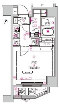 スプレスター大森山王 501 間取り図