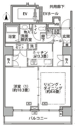 東雲キャナルコートCODAN 18-1102 間取り図