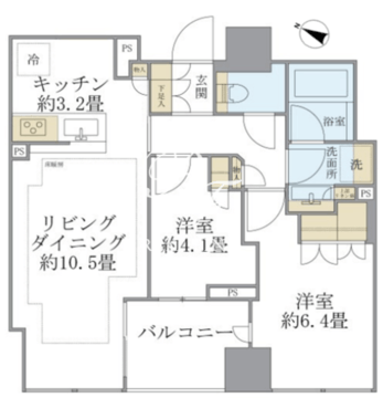 ブリリア二番町 1303 間取り図