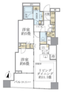 ブリリア二番町 1605 間取り図