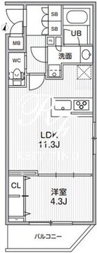 アリビス志村三丁目 406 間取り図