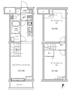 レゴリス池上 104 間取り図