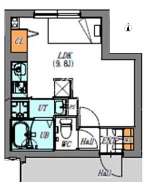 ルオーレときわ台 203 間取り図