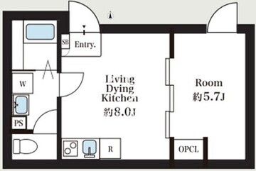 プライムスクエア池上 303 間取り図