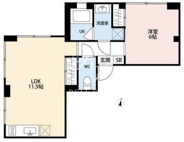 ソルム世田谷砧 202 間取り図