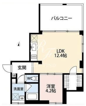 ソルム世田谷砧 301 間取り図