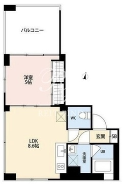 ソルム世田谷砧 302 間取り図