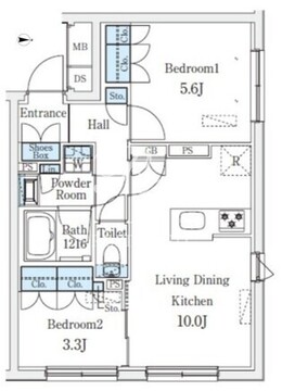CREATIF桜新町 104 間取り図