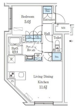 CREATIF桜新町 402 間取り図