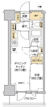 リビオメゾン西麻布 503 間取り図