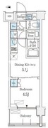 ベルファース品川大井町 406 間取り図