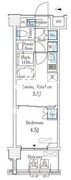 ベルファース品川大井町 203 間取り図
