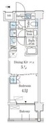 ベルファース品川大井町 204 間取り図