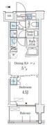 ベルファース品川大井町 104 間取り図