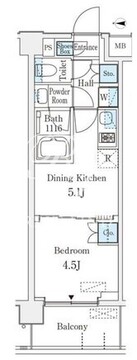 ベルファース品川大井町 103 間取り図