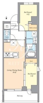 リテラス菊川 401 間取り図