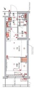 ハーモニーレジデンス新宿ザノース 203 間取り図