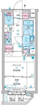 ジェノヴィア竹ノ塚 107 間取り図