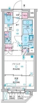 ジェノヴィア竹ノ塚 208 間取り図