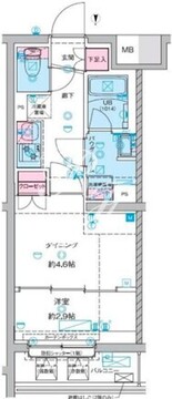 ジェノヴィア竹ノ塚 109 間取り図
