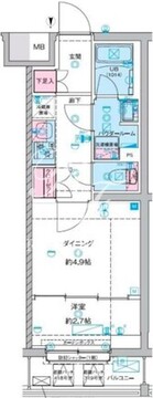 ジェノヴィア竹ノ塚 110 間取り図