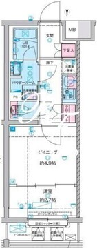 ジェノヴィア竹ノ塚 417 間取り図