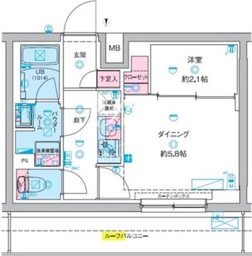 ジェノヴィア竹ノ塚 507 間取り図