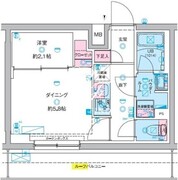 ジェノヴィア竹ノ塚 510 間取り図