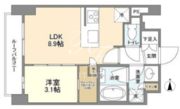 コンフォリア桜上水 904 間取り図