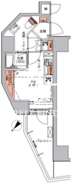 ハーモニーレジデンス三田 1302 間取り図