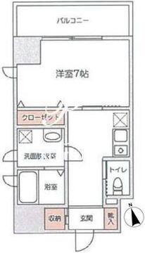 ハイツグレース 206 間取り図