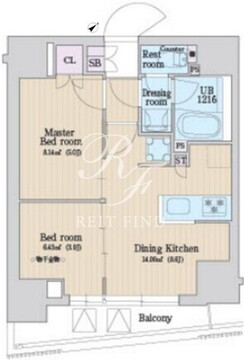 ラクレイス曳舟 201 間取り図
