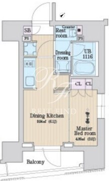 ラクレイス曳舟 202 間取り図