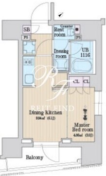 ラクレイス曳舟 302 間取り図
