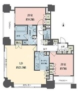 ルネ新宿御苑タワー 2104 間取り図