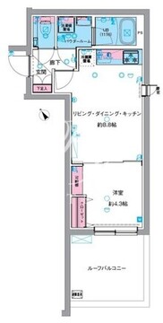 ジェノヴィア中野坂上 405 間取り図