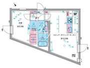ジェノヴィア中野坂上 106 間取り図