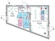 ジェノヴィア中野坂上 206 間取り図