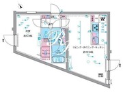 ジェノヴィア中野坂上 406 間取り図