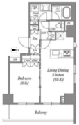 CORVAL住吉 709 間取り図