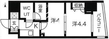 スパシエ蒲田グランドタワー 1302 間取り図