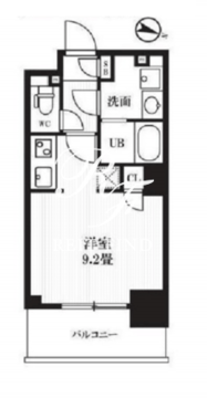 ピークス神田 403 間取り図