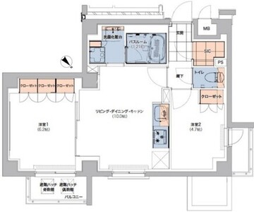 ボヌールステージ笹塚 204 間取り図