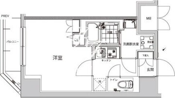 ハーモニーレジデンス早稲田夏目坂 702 間取り図