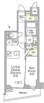 アイフラット明大前 402 間取り図