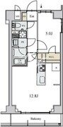 アスール菊川 205 間取り図